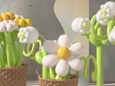 Decorative decorations  Holiday Decorations 3D model