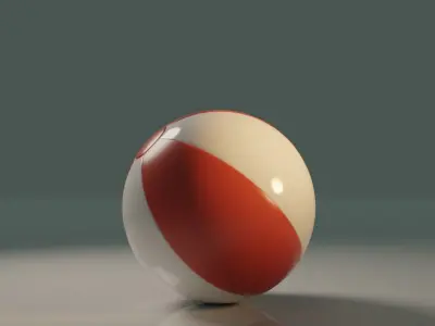 Beach ball Free 3D model