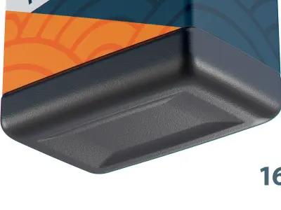 Motor Oil Bottle 16 oz 3D model