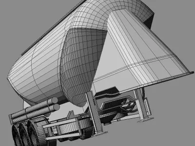 Trailer Silo 3D model
