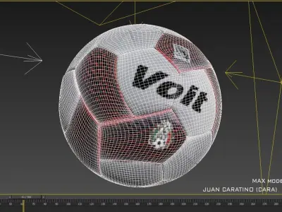 ball football 3D model buy