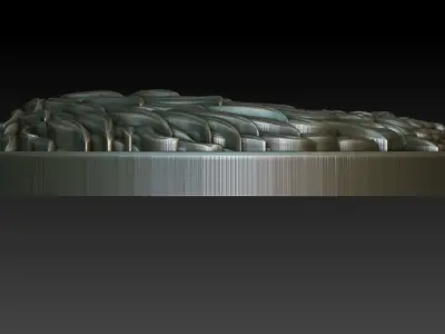 Hercules coin with head of lion 3D print model