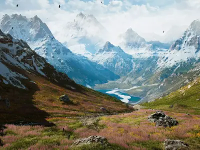 Alpine Lake Environment - Unity 2017-18-19 Projects Low-poly 3D model