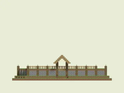 Rampart Walls 3D model