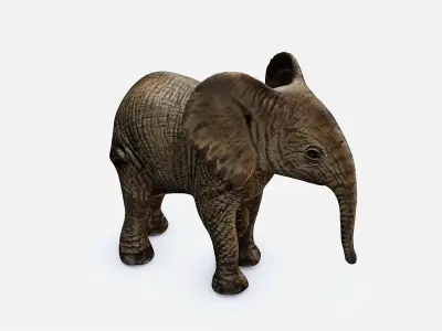 Elephant Low-poly 3D model