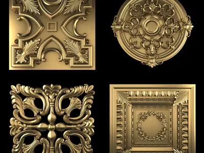 Ornament Element Pack 20 3D model