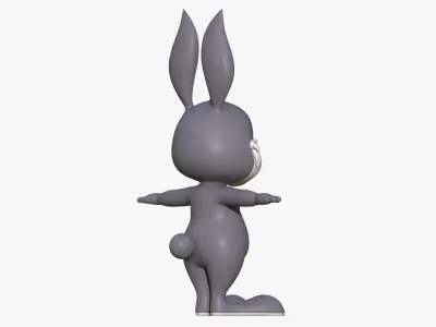 Cartoon Rabbit 3D model