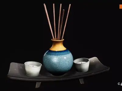 Home Interior Pack - Home props Low-poly 3D model