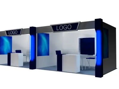  Booth Exhibition Stand a406e  3D model