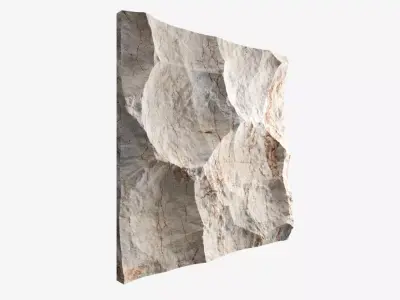 273-RockPanel piece of rock on wall 3D model