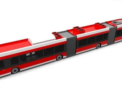 HESS SWIS TROLLEY LOWPOLY Low-poly 3D model