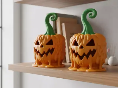 melted pumpkin 3D print model