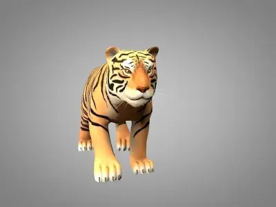 Tiger Low-poly 3D model shop
