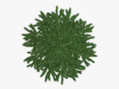 Fir tree artificial 04 3D model