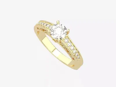 gold ring code 12 3D print model