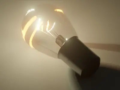 Car Rear Bulb Light Lamp PBR 3D model