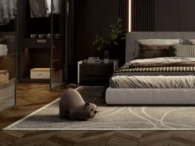 Bedroom interior 04 3D model