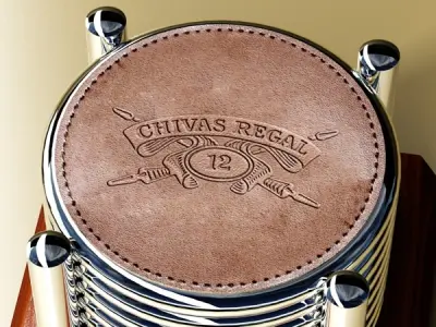 Chivas Regal Coasters - High Detailed 3D model