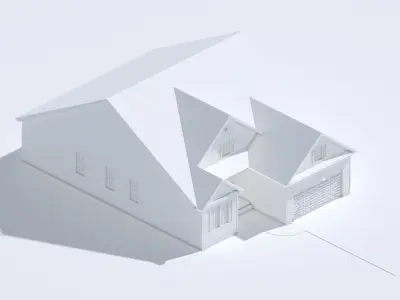 Cape Cod House 3 3D model