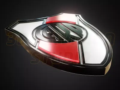 River Plate Escudo logo - Cinematic - 3D print 3D model