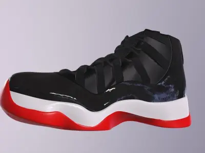 NIKE AIR JORDAN 11 SHOES PBR Low-poly 3D model