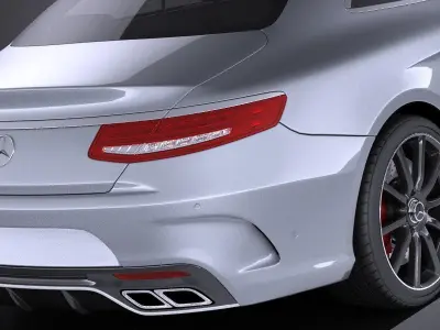 Mercedes-Benz S63 AMG Coupe 2016 VRAY 3D model