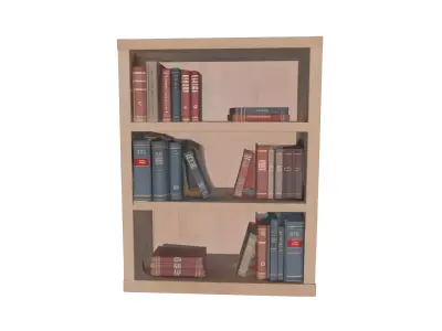 BOOKSHELF 3D model 3