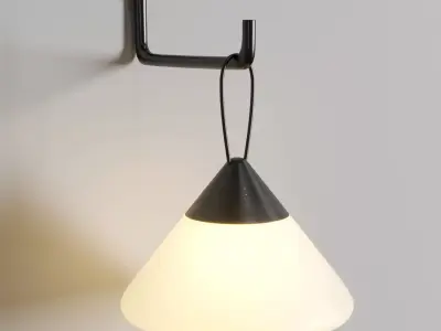 mikono modular wall light secne Low-poly 3D model