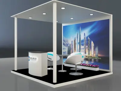 Booth Exhibition Stand a330 3D model