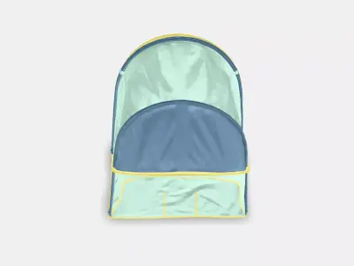 ELDFLUGA Bed tent Low-poly 3D model