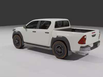 TOYOTA HILUX 2022 Low-poly 3D model