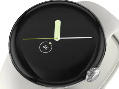 Google Pixel Watch Silver  3D model