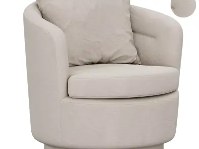 Viv Swivel Chair By westelm 3D model