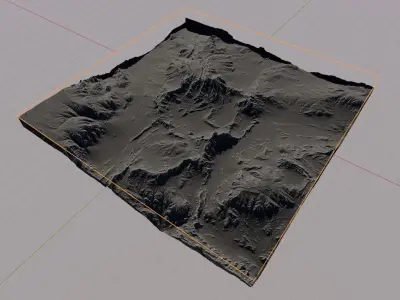 Alien planet terrain - 8k 3D model Free 3D model