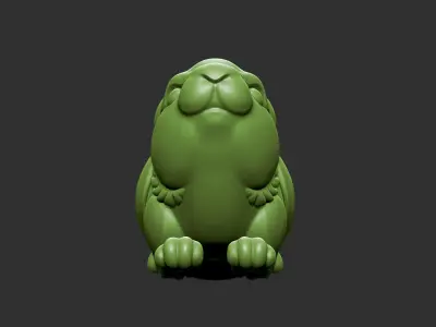 rabbit chinese 3D print model