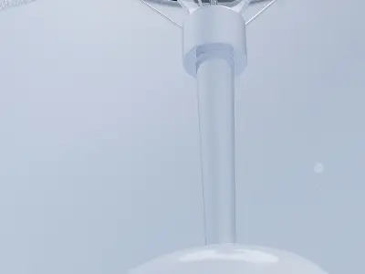 Ceramic Lamp White 2 3D model