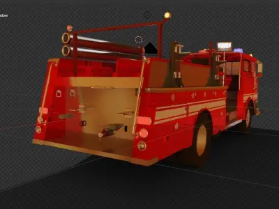 Firetruck M CF 1978 3D model