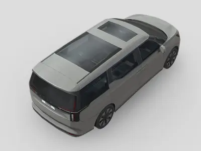 Volvo EM90 Low-poly 3D model