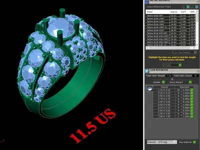 Luxury Men Rings Designs 5MR031 3D print model