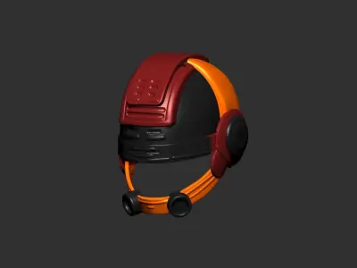 helmet high poly sculpt 3d printable  3D model 44