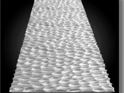 Hammered Finishing Texture 3D print model