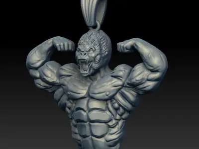 King Kong Pendant  3D model