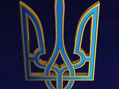 Ukraine State Emblem M 7 3D model
