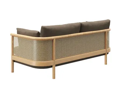 Soho Home Sydney Cane sofa 3D model