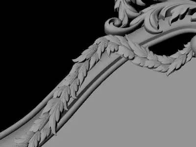 bed headboard 3D model shop