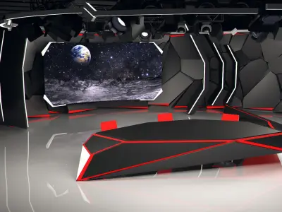 Virtual Studio 26 PBR Darth Vaider Edition Low-poly 3D model