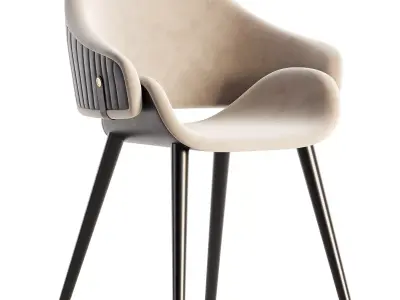 Dining chair set 11 3D model