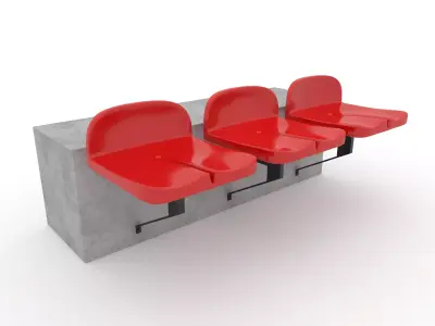 Stadium Seats 12 3D model