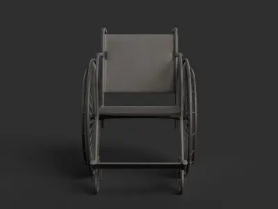 Realistic Wheelchair 3D model