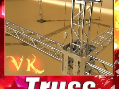 Truss System High Detail 2 0 3D model